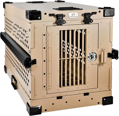 Miniatura 18 de K9 Kennel Boss - Jaula para Perros de Aluminio Resistente con Recubrimiento en Polvo Completamente Plegable - Pequeña (Negro)