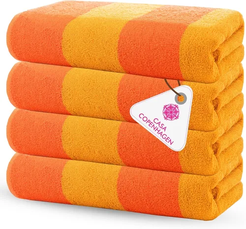 Miniatura 15 de CASA COPENHAGEN Juego de 6 toallas de palomitas de maíz, color azul polvoriento, 21.16 oz/m², 2 toallas de baño, 2 toallas de mano y 2 toallas