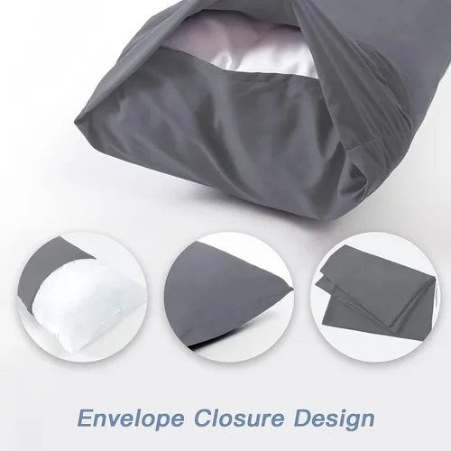Miniatura 5 de DOWNCOOL Almohada de cuerpo completo de lujo con funda de fibra - Almohada corporal ultra suave para dormir - Almohada de cama larga transpirable