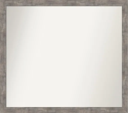Miniatura 264 de Amanti Art Silver Bathroom Mirror for Over Sink, 24x49 Custom Made Marred Pewter Rectangle Vanity Mirror, Oversize Casual Wood Frame, Hangs Estaño