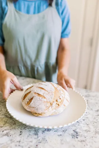 Miniatura 11 de Kit de inicio de masa madre - Suministros para hacer pan con dos cestas redondas de 9 pulgadas a prueba de Banneton con forros de lino para una