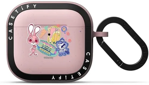 Miniatura 67 de CASETiFY AirPods Pro (1ª/2ª Gen) Estuche Bounce con Anillo [Colaboración Frozen] - Copo de Nieve de Anna - Taupe Mate