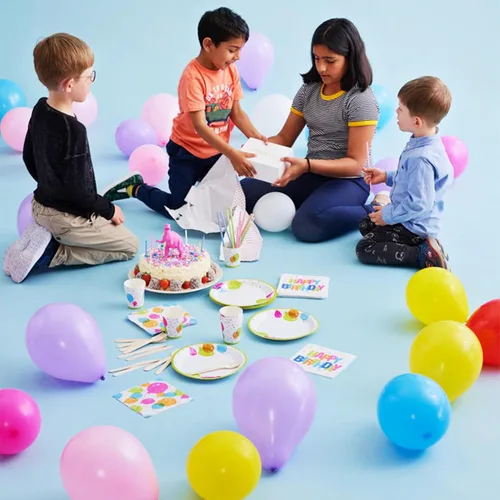Miniatura 4 de Servilletas de globo para cócteles, aperitivos, bebidas de bar, cumpleaños y eventos de fiesta, 3 capas gruesas y absorbentes