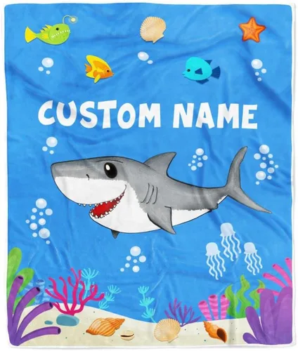 Miniatura 30 de Manta personalizada con nombre de tortuga para bebé, niño, niña, mar, recién nacido, hijo, hija, nieta, sobrina, cumpleaños, Navidad, manta de forro