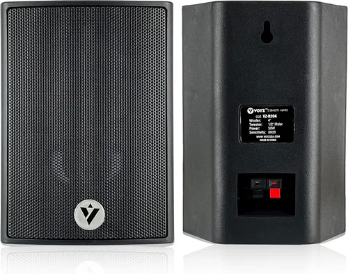 Miniatura 2 de VOYZ Altavoces montados en la pared de 2 vías para diversión en interiores y exteriores - Altavoces de 100 W de alto rendimiento con woofer de cono