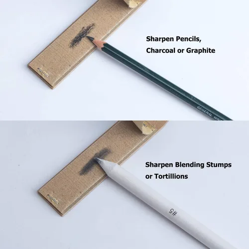 Miniatura 3 de 33 piezas de tocones de mezcla y tortillones de papel para dibujar con sacapuntas de papel de lija, extensión de borrador amasado, esponja
