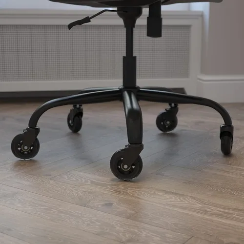 Miniatura 6 de Flash Furniture Waylon - Juego de 5 ruedas de repuesto de poliuretano transparente para sillas de juegos, negocios y oficina en casa, adecuadas