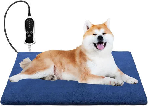 Miniatura 31 de Almohadilla térmica para perros para perros, almohadilla térmica impermeable para mascotas, interruptor de termostato inteligente, 9 velocidades
