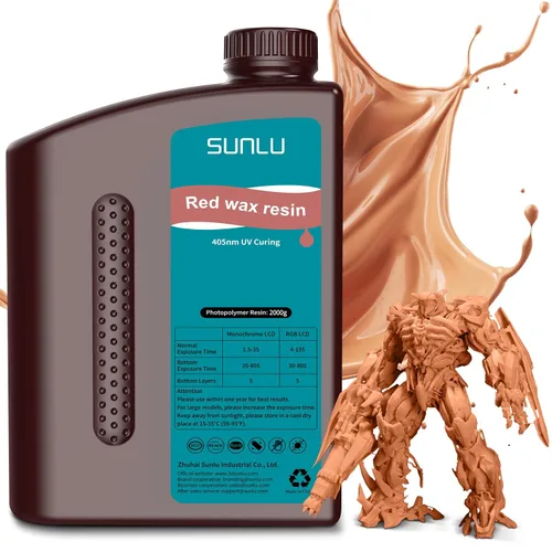 Miniatura 45 de SUNLU Resina para impresora 3D, 1kg de curado rápido, resina estándar 3D para impresoras 3D LCD DLP SLA, curado UV de 395-405nm, resina líquida