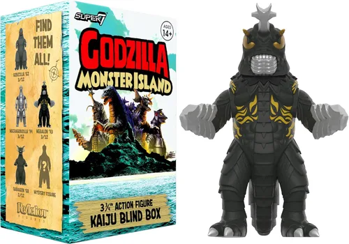 Miniatura 5 de Super7 Toho Godzilla Monster Island Caja Sorpresa - (Paquete de 12) Figuras de acción de Godzilla Toho de 3.75" Figuras coleccionables clásicas