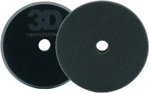 3D Almohadilla de corte de espuma negra de 5.5 pulgadas – Almohadilla de pulido de corte pesado para corrección de pintura | Elimina remolinos,
