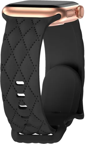 Correa de silicona para Apple Watch para mujer de 1.575 in 1.496 in 1.614 in 1.732 in 1.811 in 1.772 in 1.654 in, correa deportiva de repuesto con