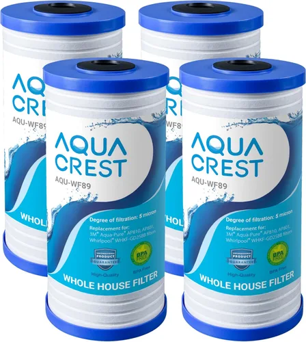 Miniatura 14 de AQUA CREST FXHTC - Filtro de agua para toda la casa de 5 micrones, 10 x 4.5 pulgadas, repuesto para GE® FXHTC, GXWH40L, fontanero americano W10-PR