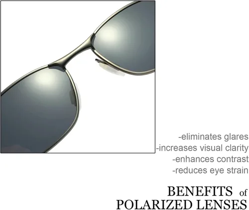 Miniatura 5 de ZHILE 8-base gafas de sol polarizadas con marco de metal curvas para hombre
