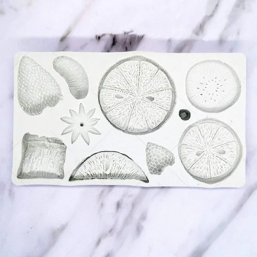 Miniatura 3 de Molde de fondant de silicona para frutas de tamaño completo, fresa, limón, kiwi, fruta, mandarina, arándano, frambuesa, durian, silicona, chocolate