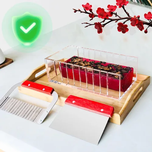 Miniatura 6 de Kit de fabricación de moldes de jabón acrílico de alta calidad, crea exquisitos jabones de bricolaje con precisión (kit de cortador de jabón duro)