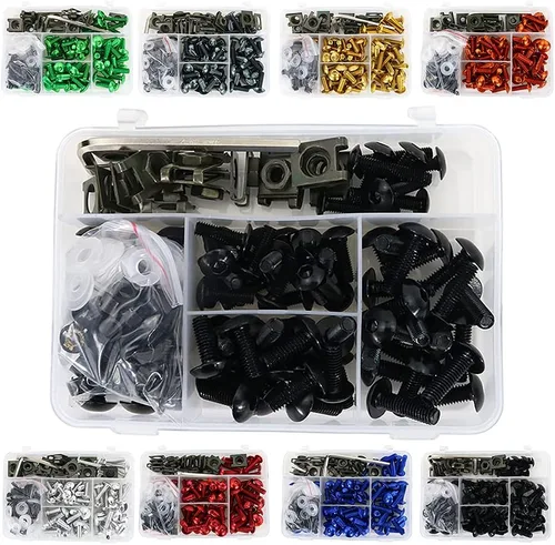 Juego de pernos universales para carenado de motocicleta Fit para serie CRF-R, serie YZ, serie Ninja/ZX, serie GSX/DRZ, tornillos de fijación para