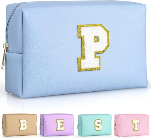 Miniatura 84 de TOPEAST - Bolso de maquillaje para mujer, G Blanco nacarado-rosa