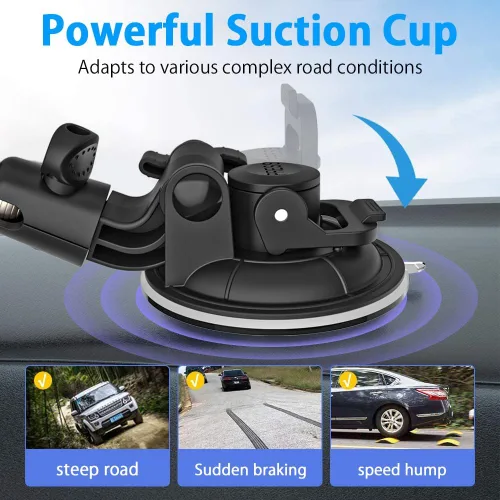 Miniatura 2 de Soporte de tableta de coche de succión resistente para parabrisas, soporte para tableta de camión, ventana de tablero con adaptador de tornillo