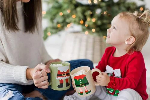 Miniatura 3 de Pearhead Bah Hum Bug - Taza de café de Navidad, decoración del hogar de temporada, ideas de regalo para rellenar calcetines, apta para microondas