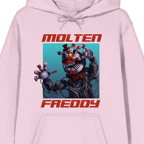 Miniatura 2 de Bioworld Five Nights At Freddy's Molten Freddy - Sudadera con capucha de manga larga para adulto, color rosa