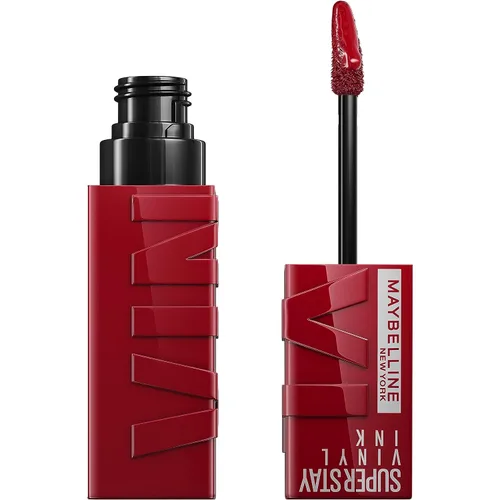 Maybelline SuperStay Vinyl Ink - Labial líquido de larga duración, sin transferencia, color altamente pigmentado y brillo instantáneo, modelo Lippy,