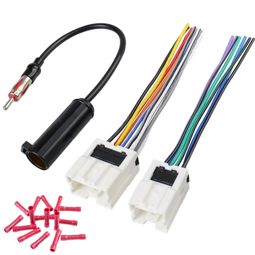 Miniatura 9 de Juego de Adaptador de Antena de Cable de 20 Pines para Radio de Nissan Compatible con Altima Versa Sentra Frontier Xterra Titan Leaf Juke Pathfinder