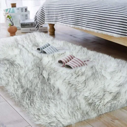 Miniatura 47 de Carvapet - Tapete suave de cuero sintético de oveja, lanudo y lujoso, grande (para decorar habitación), lado de la cama, dormitorio, sala de estar