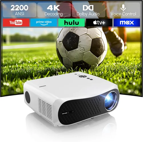 Miniatura 11 de Proyector inteligente ANSI 2200 4K HDR, proyectores LED de luz diurna con aplicaciones con licencia, Wifi6 Bluetooth DB Audio TOF Auto Focus HDMI
