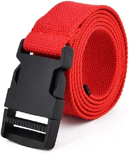 Miniatura 22 de AIBEARTY Cinturón de lona con hebilla ajustable, cintura larga para mujeres, hombres, adolescentes