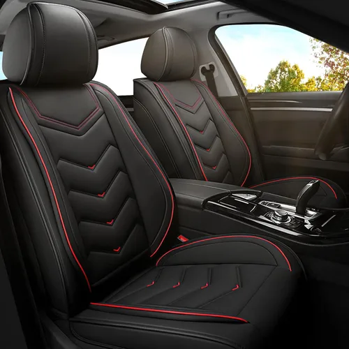 Miniatura 29 de ADERN Fundas de asiento de automóvil para Nissan Altima 2001-2026, funda de asiento de automóvil de piel de napa premium, elegantes fundas de Beige