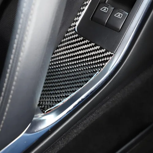 Miniatura 6 de Calcomanía de fibra de carbono para coche, botón de elevación, cubierta de panel para Nissan GTR R35 2008 a 2016 (fibra de carbono)