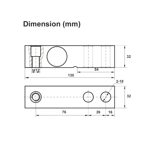 Miniatura 6 de Célula de carga de haz ATO, 1,102.3 lbs, sensor de célula de carga de fuerza de presión de tracción y tensión
