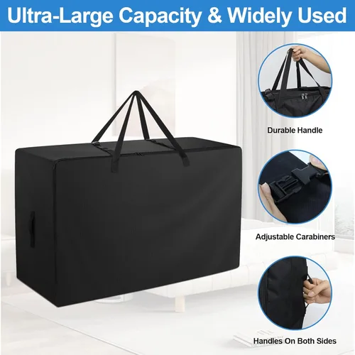 Miniatura 4 de Bolsa de colchón plegable, tela Oxford 600D resistente para colchón de cama de invitados de tres pliegues