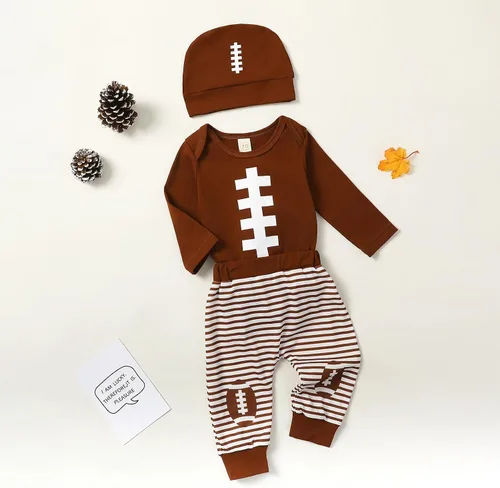 Miniatura 3 de FYBITBO My First Halloween - Conjunto de ropa de 3 piezas para bebé recién nacido