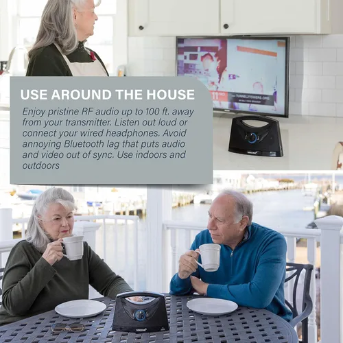 Miniatura 3 de SEREONIC Altavoces inalámbricos portátiles de TV para Smart TV, ideales para ver la televisión sin el volumen a todo volumen, altavoces inalámbricos
