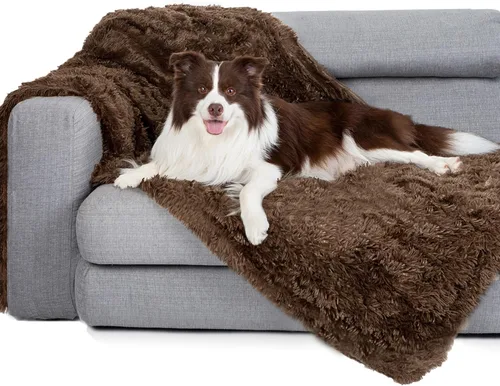Miniatura 22 de gogobunny Manta impermeable para perros para perros grandes, gatos, cachorros, manta reversible de piel sintética para mascotas, lavable, protección