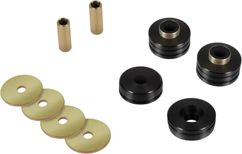 Miniatura 8 de 9.4102G - Aisladores universales de bujes de poliuretano para montajes de cuerpo, incluye 4 arandelas de metal plateado, 2 fundas de metal plateado