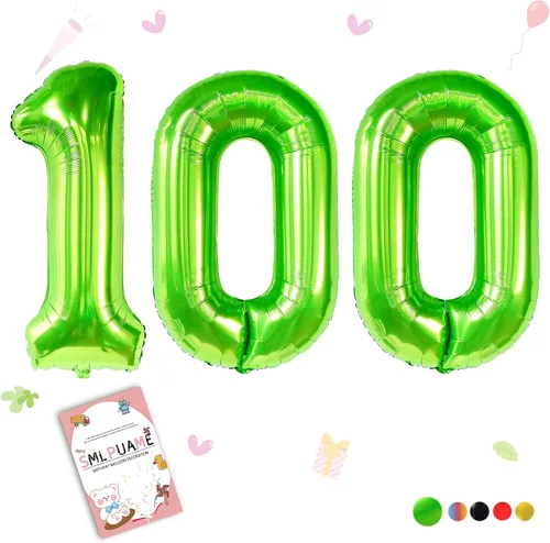 Miniatura 173 de Globos de números de 40 pulgadas del 0 al 9 dorados grandes del número 0, globos digitales para suministros de decoración de celebración de fiesta