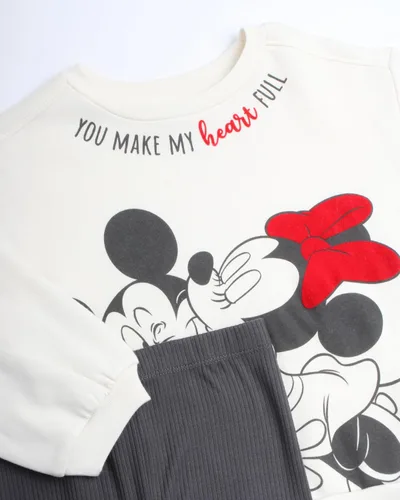 Miniatura 3 de Disney Conjunto de pantalones deportivos de forro polar Minnie Mouse para niña, sudadera y pantalones deportivos de forro polar Minnie Mouse (2T-6X)