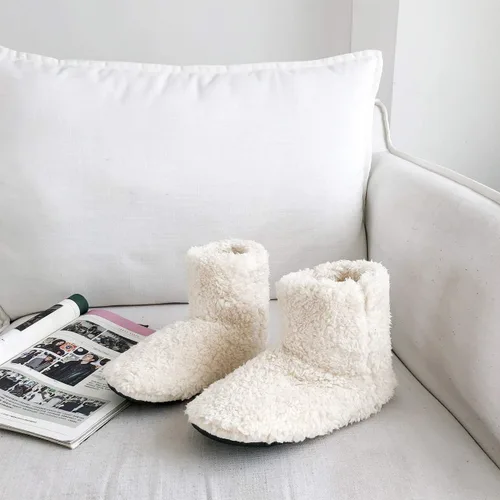 Miniatura 4 de mianshe Pantuflas tipo botín mullido para mujer y hombre con espuma viscoelástica