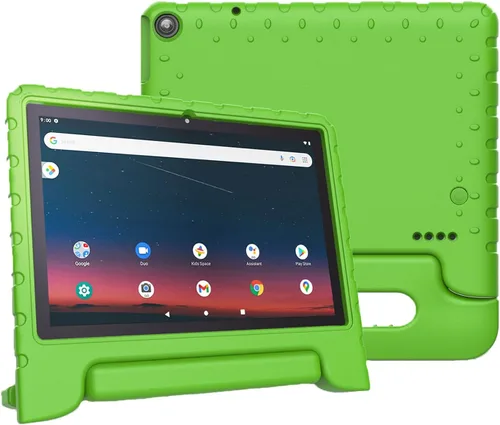 Miniatura 8 de Funda para tablet Onn 2022 Gen 3 de 10.1 pulgadas (modelo: 100071485), funda protectora duradera para niños, ligera, a prueba de golpes, funda