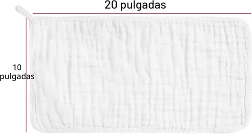 Miniatura 2 de CottCare - Paños de muselina para bebés, 100 % algodón, grandes, 20 x 10 pulgadas, 6 capas, muy suaves y absorbentes