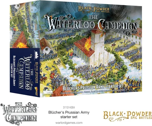 Miniatura 6 de Warlord Games Black Powder Epic Battles - Waterloo: Juego de iniciación del ejército prusiano de Bl cher, escala épica de 0.512-0.591 in en miniatura