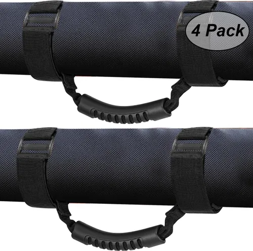 moveland 4 asas de agarre compatibles con asas de barra antivuelco para Jeep Wrangler YJ TJ JK JL Sports Sahara Freedom Rubicon X y Unlimited