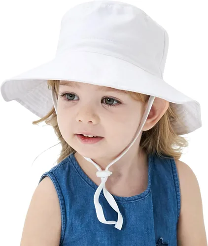 Miniatura 6 de Sombrero de sol para bebé, gorra ajustable para playa, verano, UPF 50+ para bebé, niña y niño
