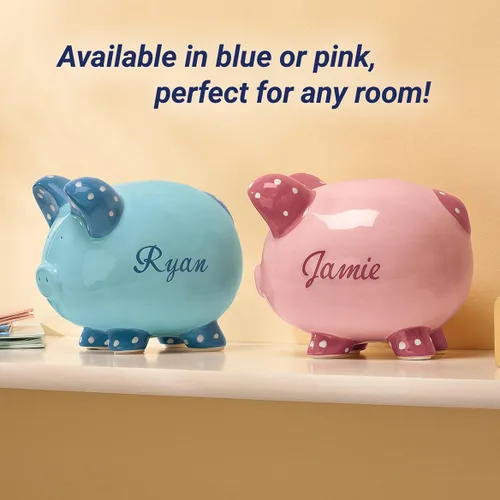 Miniatura 6 de Alcancía de cochinito personalizada Millas Kimball