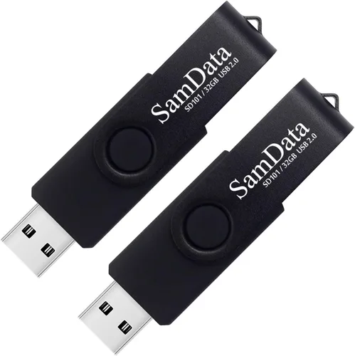Miniatura 13 de SamData Paquete de 2 unidades flash USB de 8 GB, unidades de memoria USB de 8 GB con luz LED para almacenamiento y copia de seguridad