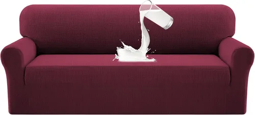 Miniatura 16 de PrinceDeco Fundas de sofá impermeables dobles para sofás, funda elástica para silla antideslizante, lavable, protector de muebles a prueba de fugas