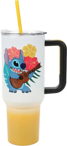 Miniatura 21 de Bioworld Grinch Grinning Face - Vaso de acero inoxidable con asa (40 onzas), color verde Grinch Sonriendo Cara